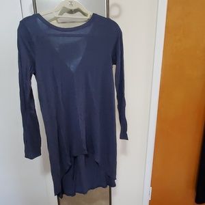 Blue long sleeve top
